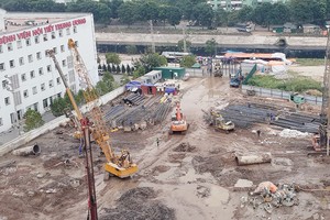 Nhiều dự án nhà giả rẻ đang được chủ đầu tư gấp rút triển khai để tung ra thị trường. Ảnh: Phương Anh