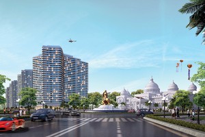 Phối cảnh một góc Khu đô thị du lịch biển Phan Thiết