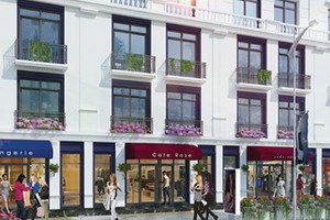 Phối cảnh một dự án shophouse