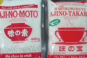 2 nhãn hàng của Ajinomoto và Công ty Hà Trung Hậu
