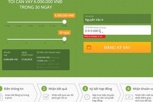Giao diện website của Công ty L.