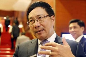 Phó Thủ tướng, Bộ trưởng Ngoại giao Phạm Bình Minh khẳng định ý nghĩa, dấu mốc quan trọng chuyến thăm Việt Nam tháng 5 tới đây của Tổng thống Mỹ Obama. Nguồn ảnh: Quân đội nhân dân