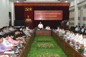 Thủ tướng Nguyễn Xuân Phúc làm việc với tỉnh Lai Châu
