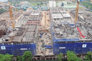 Toàn cảnh công trường dự án 