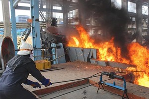 Phân xưởng nấu gang của VTM