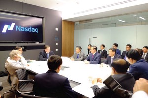 Lãnh đạo Sở GDCK NASDAQ làm việc với Đoàn công tác của Bộ Tài chính, Ủy ban Chứng khoán Nhà nước năm 2015