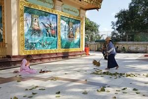 Nắng chiều Myanmar - Ảnh: Đinh Thu Hiền