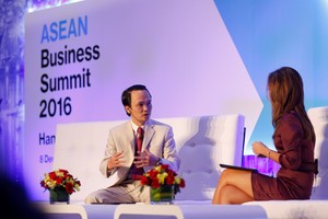 Ông Trịnh Văn Quyết, Chủ tịch Hội đồng Quản trị FLC 
tại Diễn đàn 