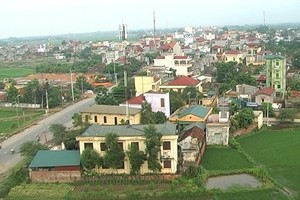 Một góc thị trấn Sóc Sơn (Hà Nội), ảnh Internet