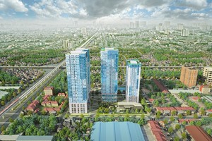 Công trình NƠ2 và NƠ3 thuộc Dự án Tổ hợp Trung tâm thương mại, dịch vụ Văn phòng, căn hộ cao cấp và căn hộ khách sạn tại 47 Nguyễn Tuân là 1 trong 6 dự án mới được phép tiến hành huy động vốn từ khách hàng.