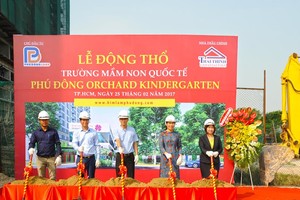Xây trường mầm non theo tiêu chuẩn quốc tế tại Dự án Him Lam Phú Đông
