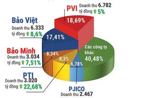 Top 5 công ty bảo hiểm có thị phần cao nhất 2016