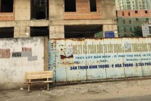 Dự án 584 Lilama Building đã bán 8 năm nhưng khách hàng vẫn chưa nhận được nhà. Ảnh: Gia Huy