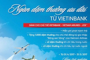 “Ngàn dặm thưởng cùng thẻ VietinBank”
