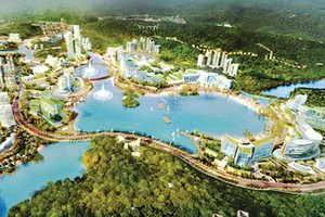 Phối cảnh dự án khu dịch vụ, du lịch và vui chơi giải trí tổng hợp có casino của Sun Group tại xã Vạn Yên, Vân Đồn, Quảng Ninh