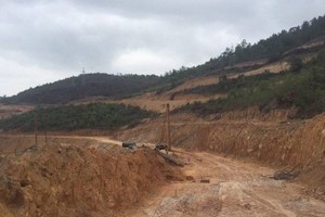 Hiện trạng dự án Khu biệt thự đồi thủy sản.