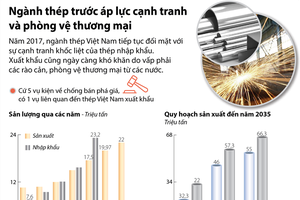 [Infographic] Ngành thép trước áp lực cạnh tranh và phòng vệ thương mại