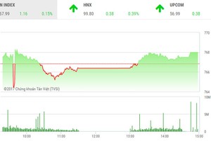 Phiên chiều 20/6: HNX-Index lỗi hẹn với mốc 100 điểm