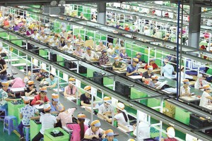 Kinh tế quý II khởi sắc hơn, đưa tăng trưởng GDP 6 tháng đạt mức 5,73%. Trong ảnh: Nhà máy Sản xuất đồ chơi xuất khẩu GTFV. Ảnh: Đức Thanh