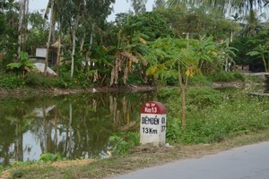 Đoạn tuyến ven biển Thái Bình có điểm đầu tại Quốc lộ 37, gần thị trấn Diêm Điền, Thái Thụy