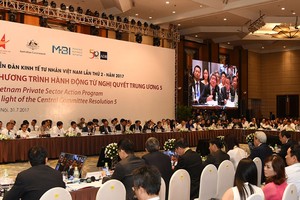 Quang cảnh Diễn đàn Kinh tế tư nhân sáng 31/7