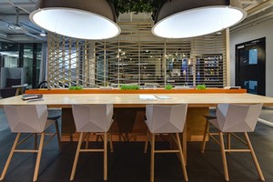 Nhu cầu không gian làm việc chung đang tăng đột biến khiến cho thị trường văn phòng cho thuê bùng nổ thêm phân khúc mới nhắm đến đối tượng khởi nghiệp. Ảnh: JLL