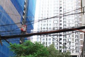 Dự án Phương Đông - Mỹ Sơn Tower đang bị đè xuất mức phạt khủng 1,5 tỷ đồng. ảnh: Nguyễn Thành