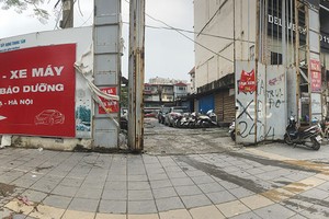 Khu đất Dự án 1A Láng Hạ, Hà Nội đến nay trở thành bãi đỗ xe