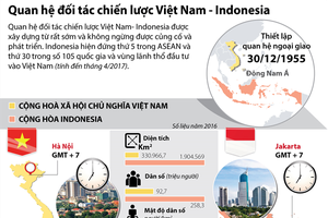 [Infographic] Quan hệ đối tác chiến lược Việt Nam - Indonesia