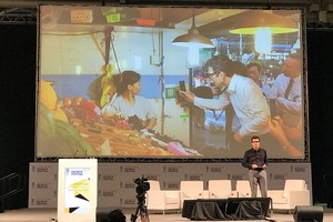 TS. Michael Gorriz, Giám đốc Công nghệ Thông tin Toàn cầu, Ngân hàng Standard Chartered trình bày tại SFF 2017.