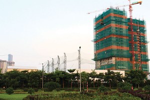 Dự án Mỹ Đình Pearl hiện mới chỉ có thỏa thuận cấp bảo lãnh theo hạn mức, chưa có thư bảo lãnh của ngân hàng. Ảnh: Nguyễn Thành