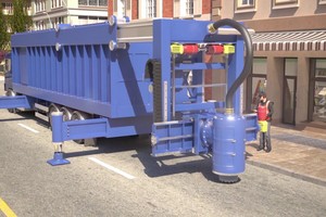 Xe sửa đường, vá ổ gà trong 5 phút