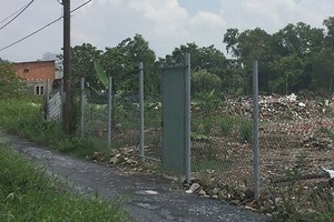 Dự án Khu dân cư 6A của Intresco treo 14 năm do vướng công tác giải phóng mặt bằng. Ảnh: Việt Dũng