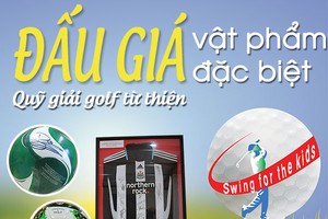 Quỹ giải golf từ thiện “Vì trẻ em Việt Nam - Swing for the Kids 2018” đấu giá vật phẩm đặc biệt