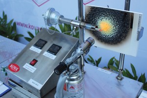 Mẫu thử nghiệm sơn chống cháy Nano KOVA 