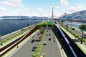 Phối cảnh hầm đường bộ qua vịnh Cửa Lục, Hạ Long