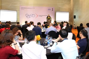 Bà Kirstin Gillon, Giám đốc chuyên môn Ban CNTT, ICAEW chia sẻ tại buổi hội thảo