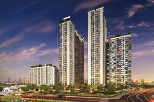 Dự án The Western Capital, một trong nhiều dự án bị cầm cố. Ảnh: Internet.