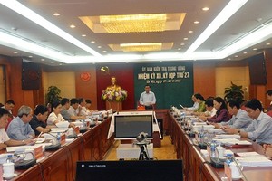 Thông cáo báo chí Kỳ họp 27 của Ủy ban Kiểm tra Trung ương