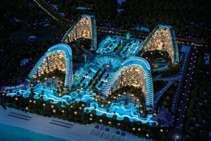 Phối cảnh dự án The Arena nhìn từ trên cao.