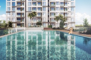 Hồ bơi nước ấm tràn bờ dự án Ascent Plaza