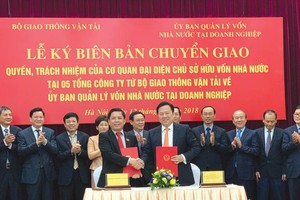 Năm tổng công ty thuộc Bộ Giao thông - Vận tải đã được chuyển giao quyền sở hữu vốn nhà nước sang Ủy ban Quản lý vốn nhà nước tại doanh nghiệp. Ảnh: Doãn Tuấn