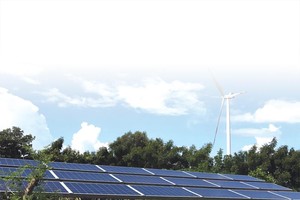 Đã có một cuộc đổ bộ rầm rộ vào điện mặt trời sau khi giá mua bán điện được công bố là 9,35 UScent/kWh. Trong ảnh: Hệ thống điện mặt trời Phú Lạc (Bình Thuận)