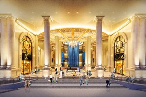 Sảnh đón khách đẳng cấp cao hơn 14m uy nguy tráng lệ tôn tầm vị thế, danh giá cho chủ nhân sở hữu Rome by Diamond Lotus