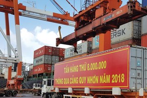 Năm 2018, lợi nhuận của Cảng Quy Nhơn đã lên tới 116 tỷ đồng, vượt 6,5 tỷ đồng so với kế hoạch đề ra. Ảnh: Anh Minh