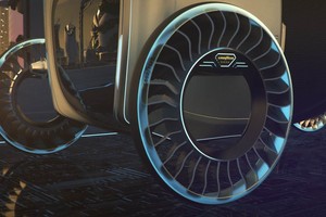 Ý tưởng lốp xe kiêm cánh quạt, biến xe bình thường thành xe bay