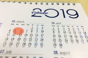 Băn khoăn về việc đúng, sai của lịch 2019