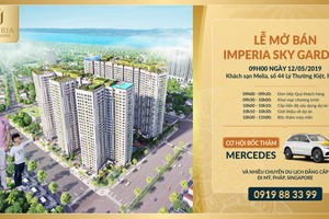 Khách mua nhà tại Imperia Sky Garden sẽ có cơ hội trúng thưởng xe Mercedes sang trọng