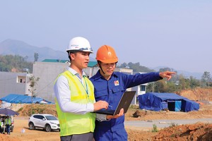 Một dự án đô thị mới đang thi công.