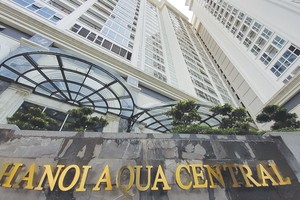 Dự án Hanoi Aqua Central dù chưa được nghiệm thu PCCC đã cho người dân vào ở. Ảnh: Thành Nguyễn 